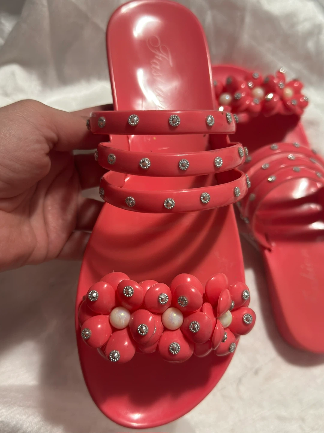 🥕Fashion Coral Flower Sandals - Size 38 - photo 3