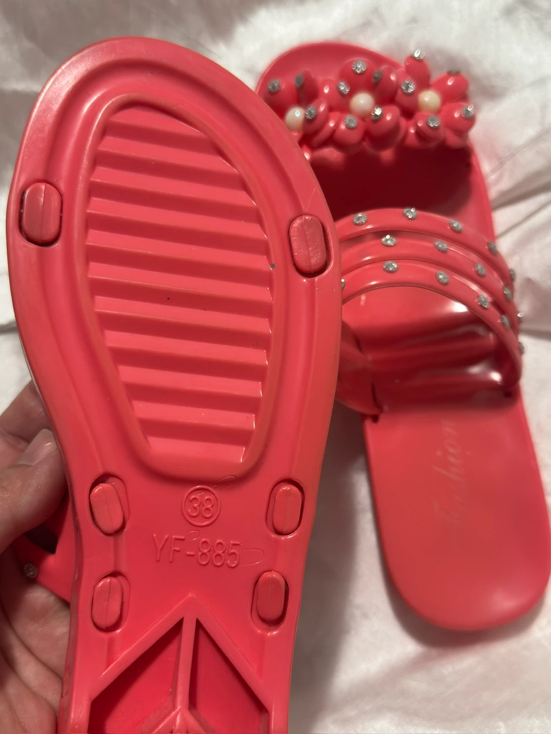 🥕Fashion Coral Flower Sandals - Size 38 - photo 4