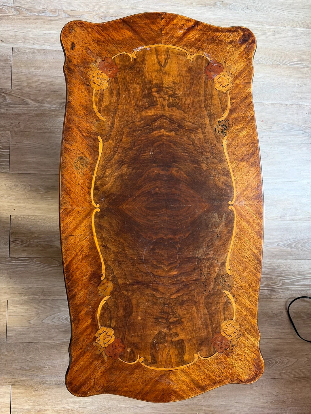 Vintage Inlaid Wood Coffee Table - photo 2