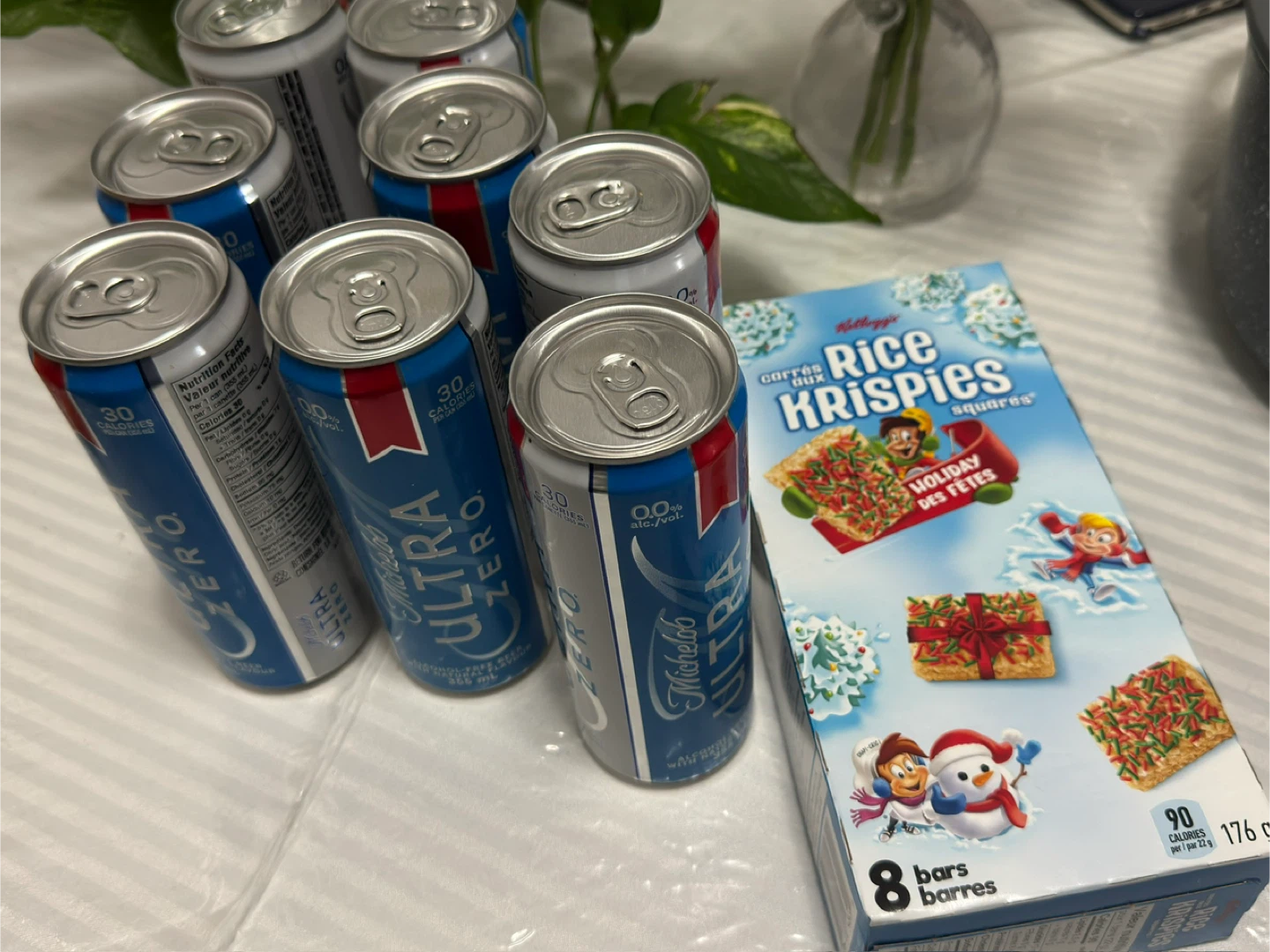 🥕Michelob Ultra Zero & Rice Krispies Squares