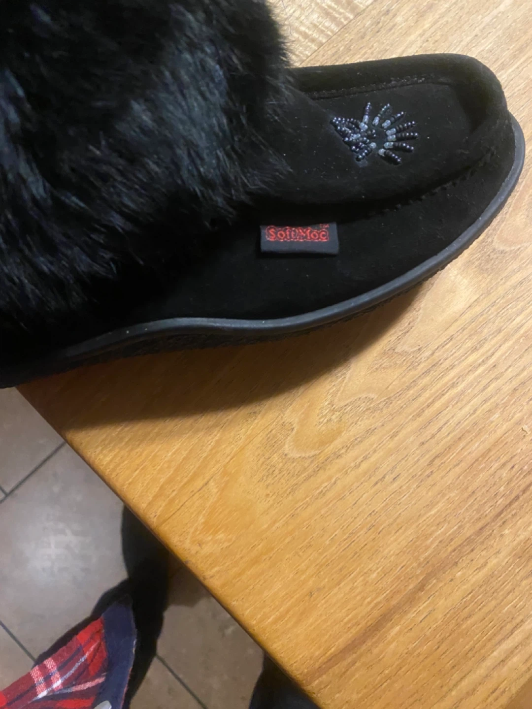 SoftMoc Black Fur Lined Moccasin Boots - Size 10 - photo 4