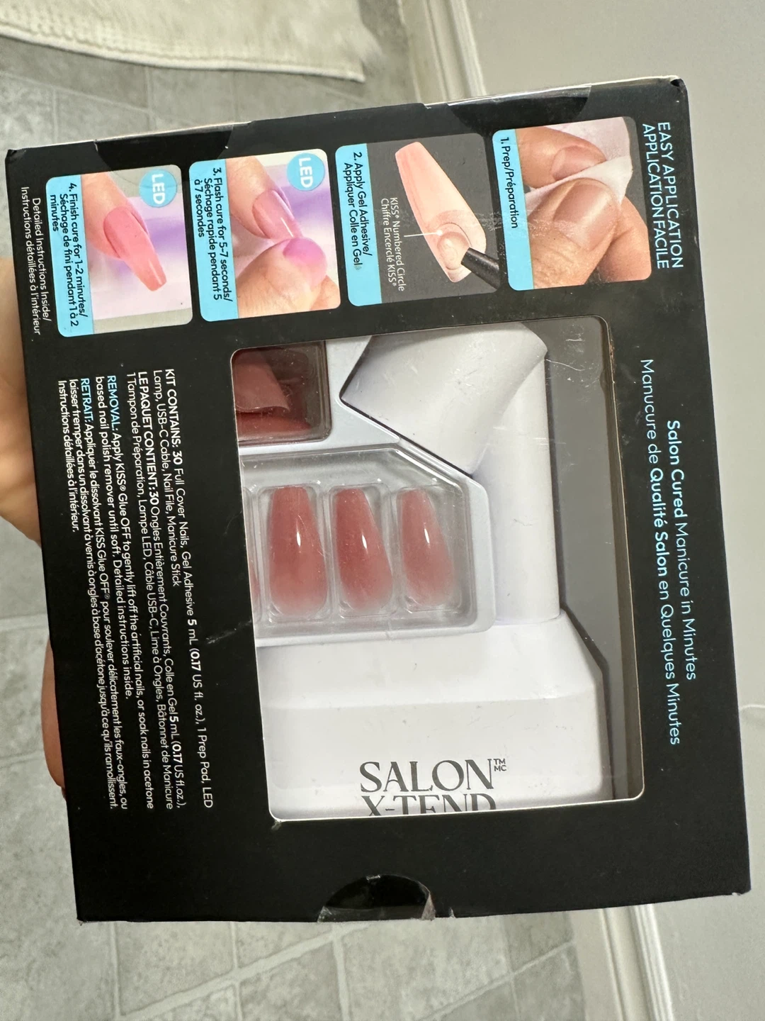 KISS Salon X-Tend LED Soft Gel Nail Kit - NEW - photo 3