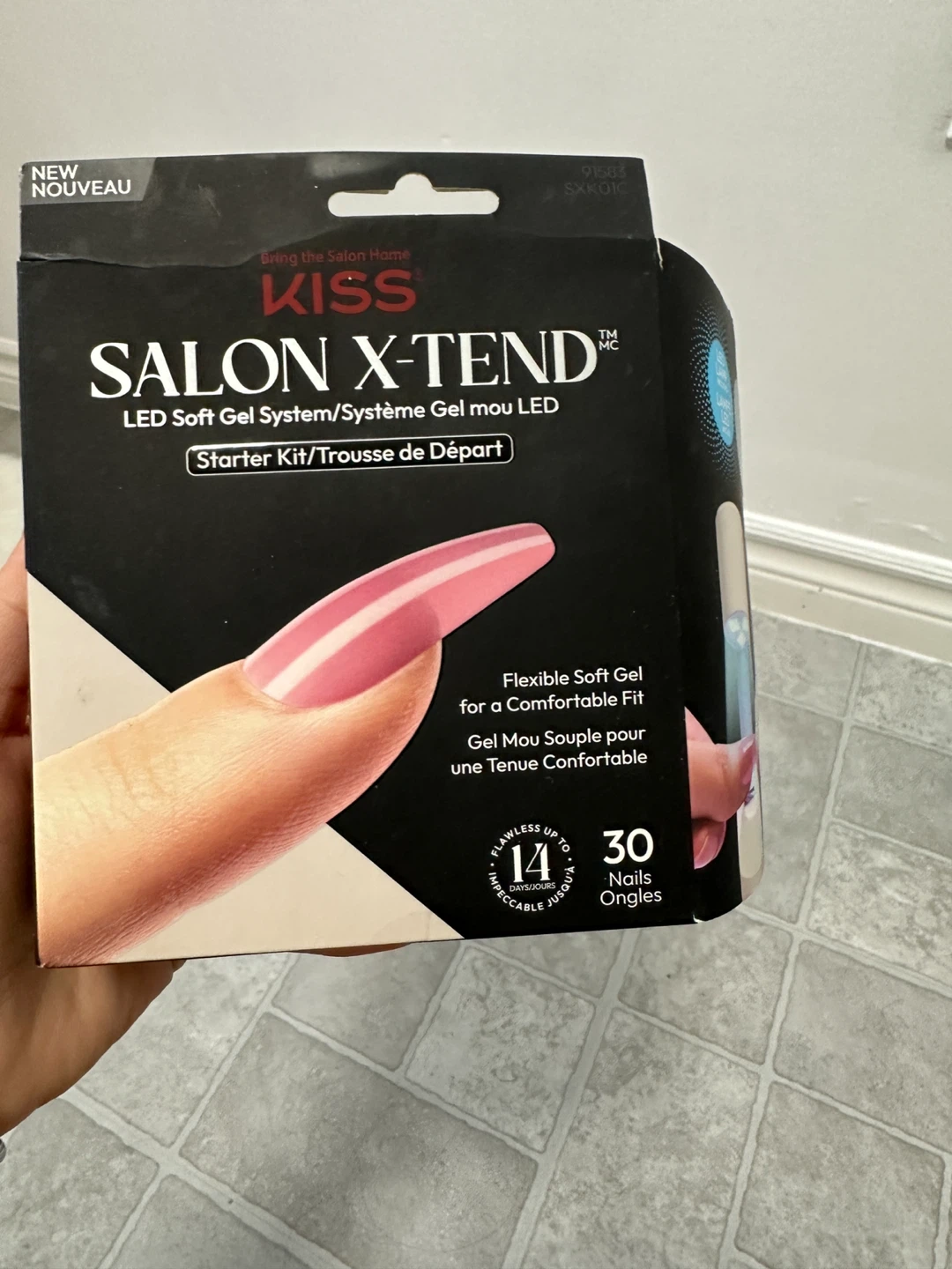KISS Salon X-Tend LED Soft Gel Nail Kit - NEW
