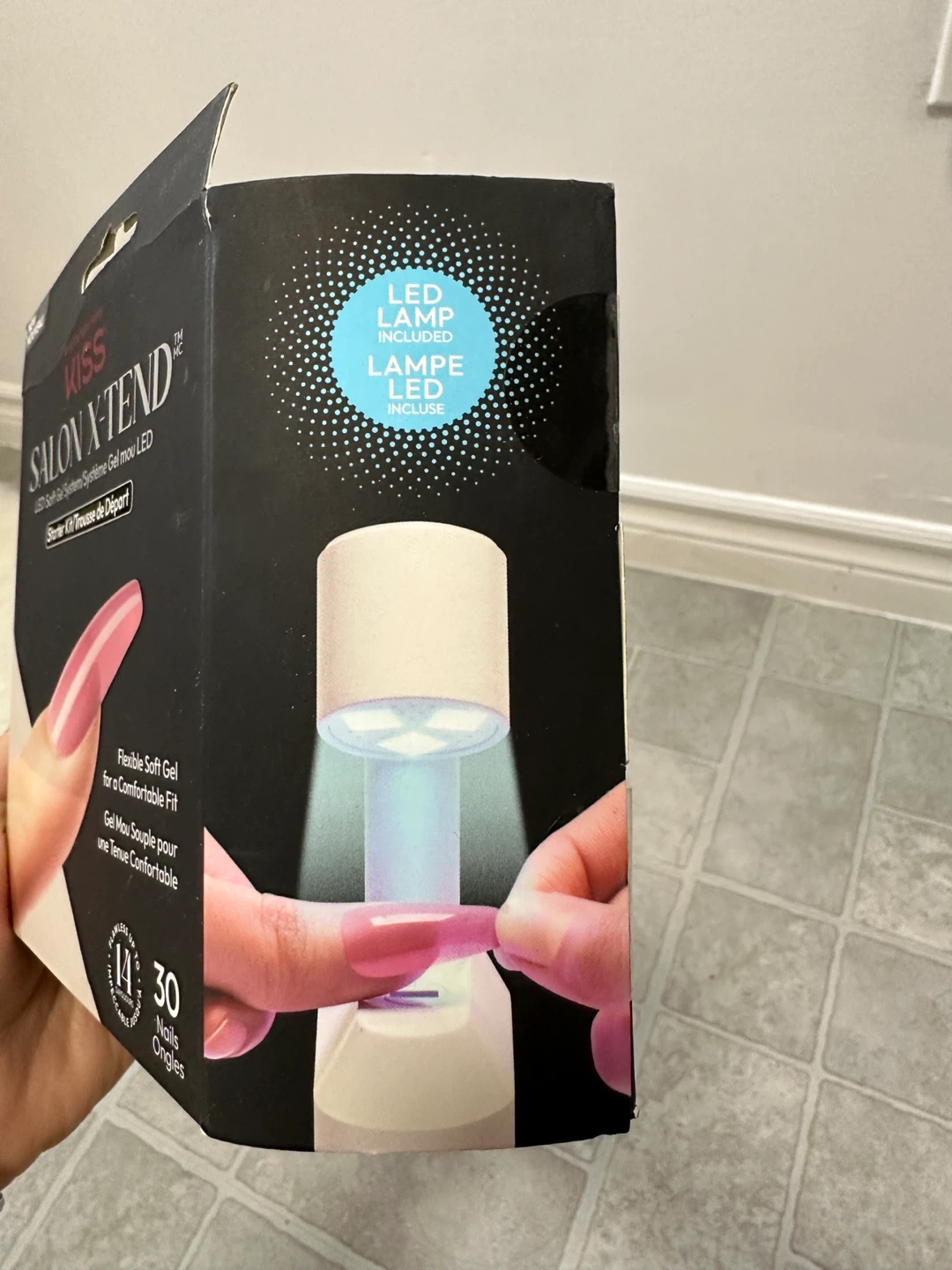 KISS Salon X-Tend LED Soft Gel Nail Kit - NEW - photo 2