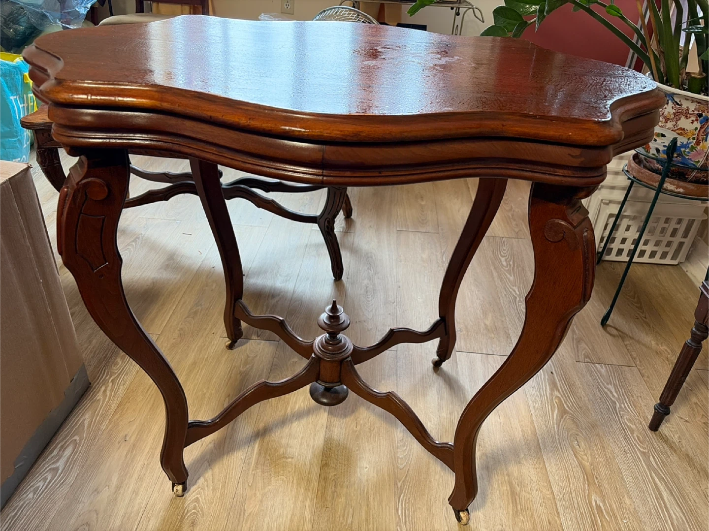 Antique Wooden Side Table - photo 3