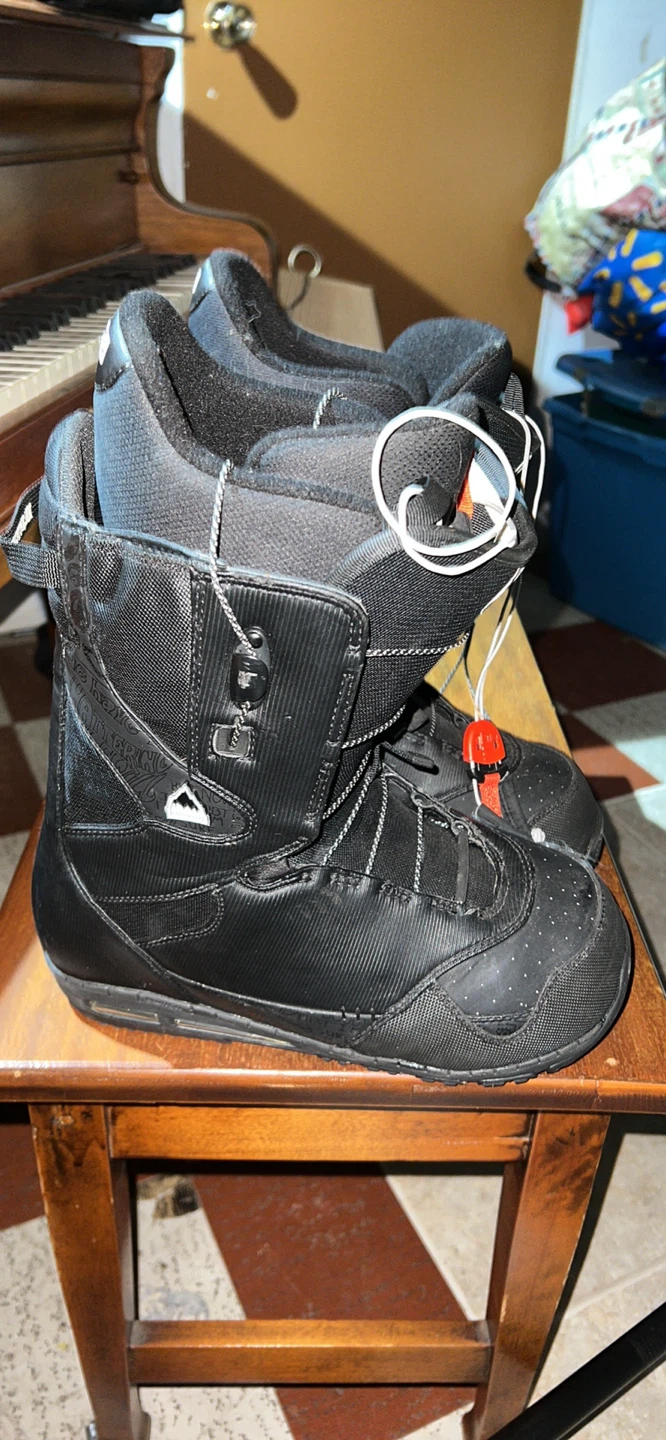 Burton Snowboard Bag, Boots, and Snowboard