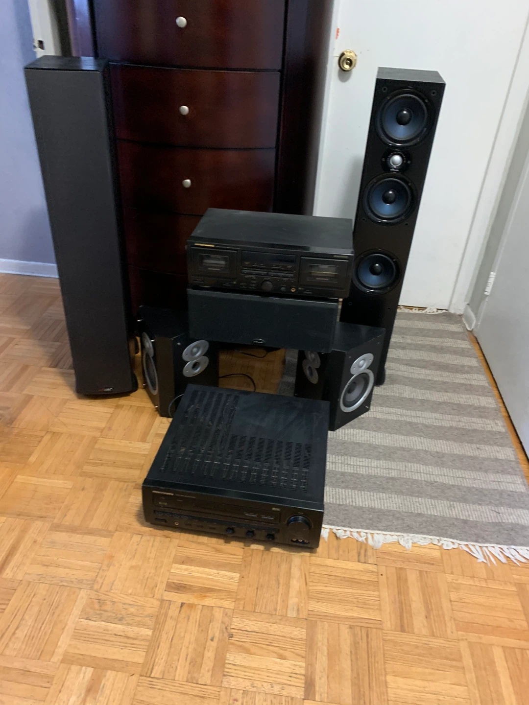 Home Audio System - Speakers, Receiver, Tape Deck