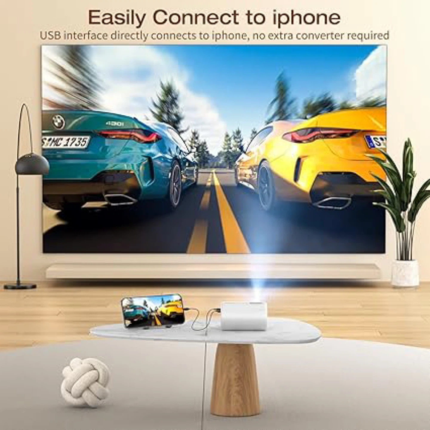 Brand New CLOKOWE Mini Projector 1080P - photo 4