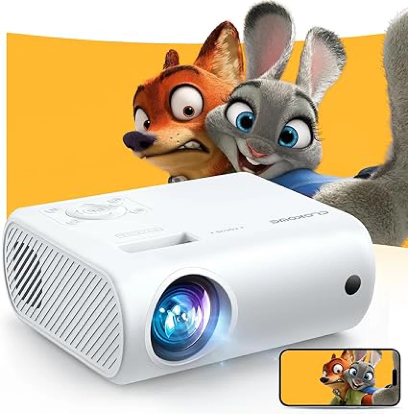 Brand New CLOKOWE Mini Projector 1080P