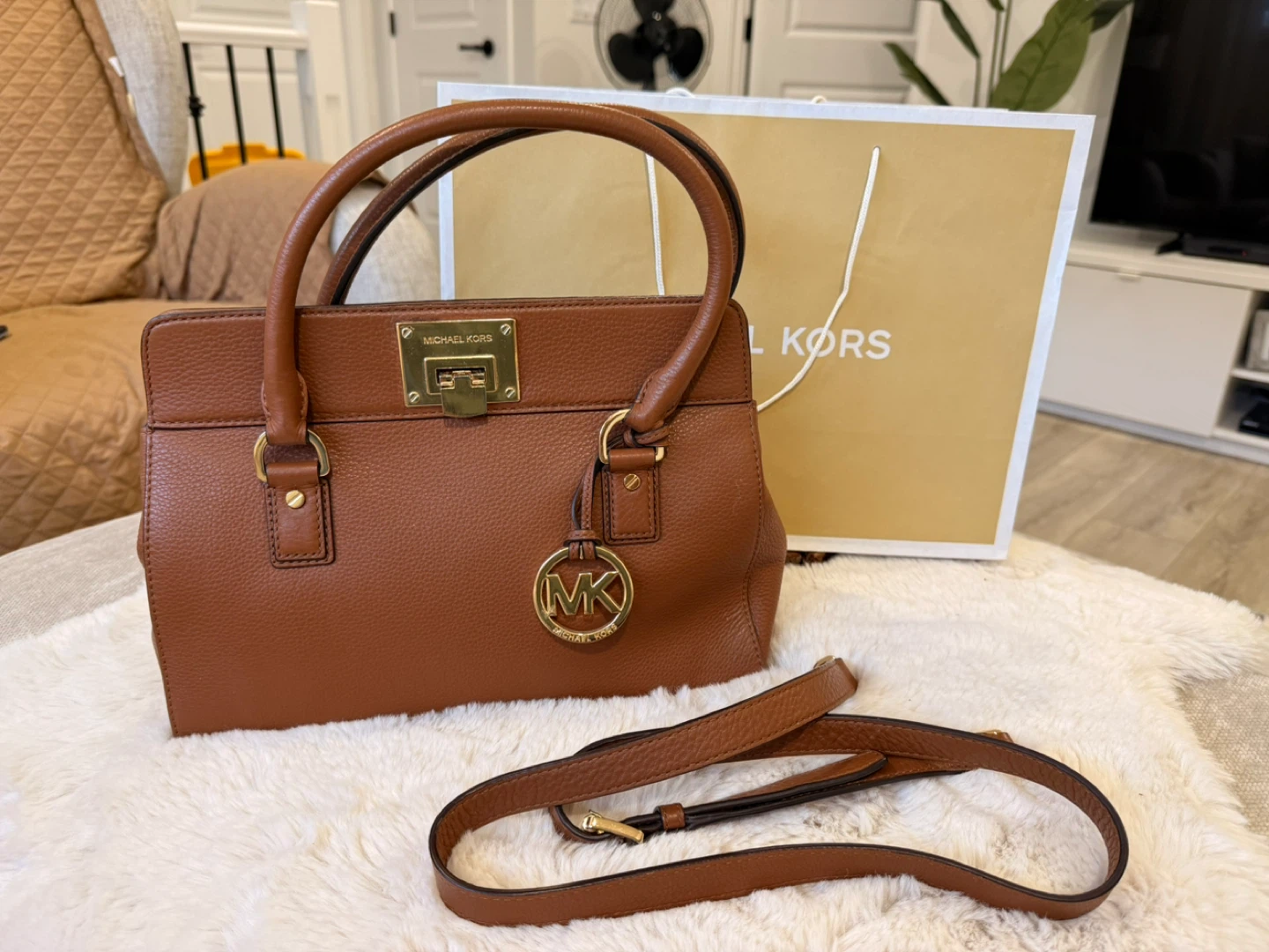 Michael Kors Satchel - Brown Leather