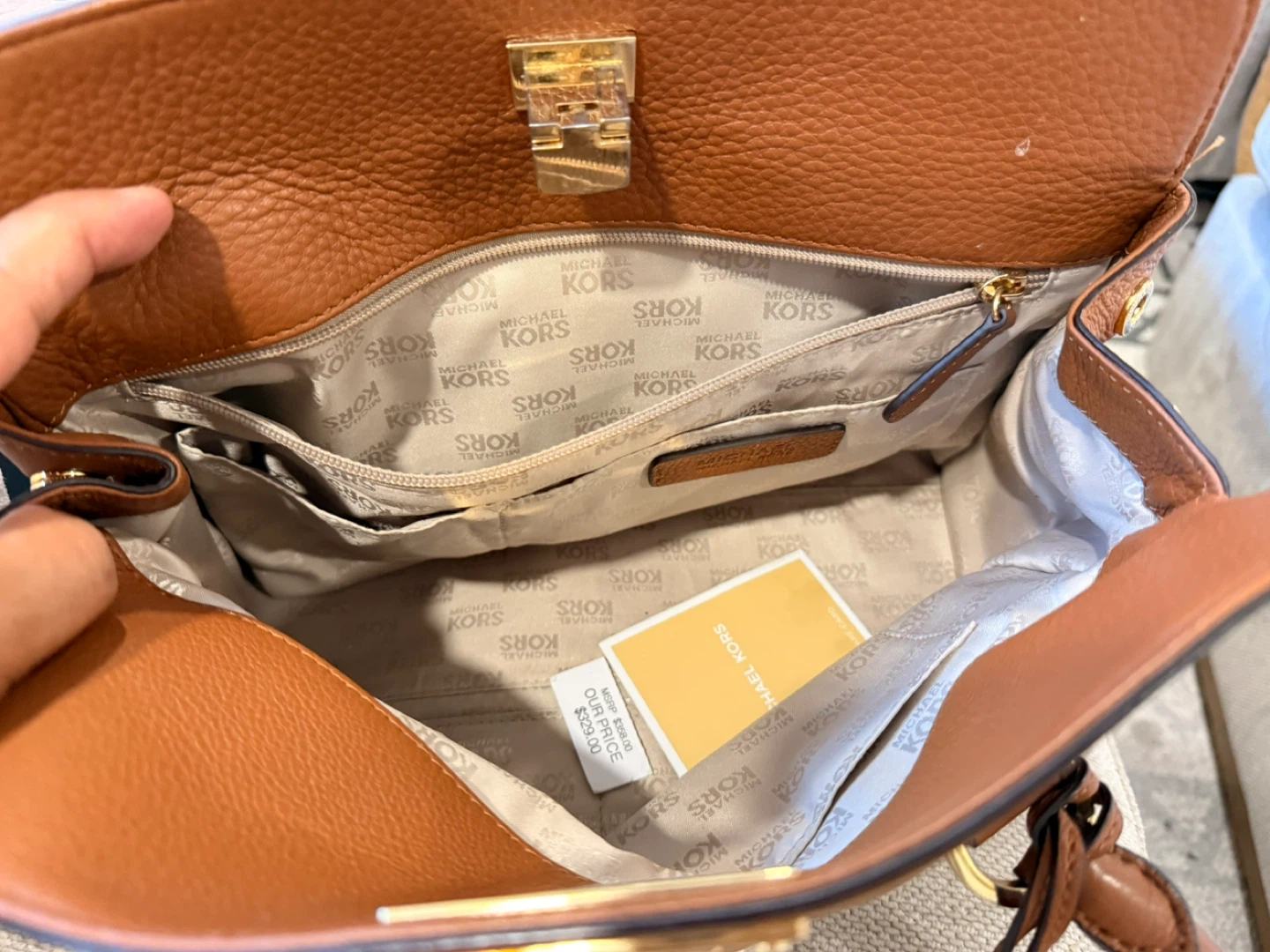 Michael Kors Satchel - Brown Leather - photo 3