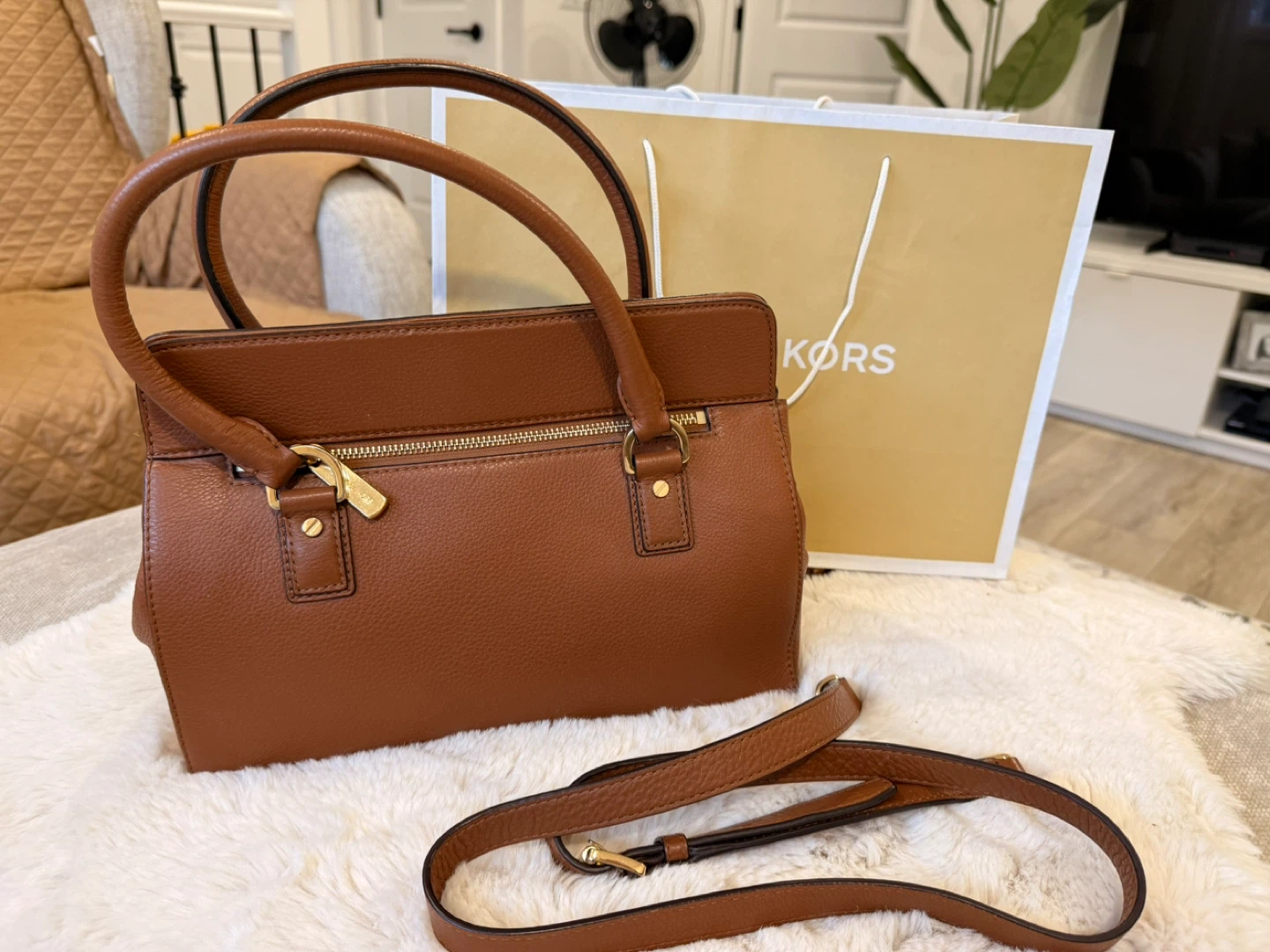 Michael Kors Satchel - Brown Leather - photo 2