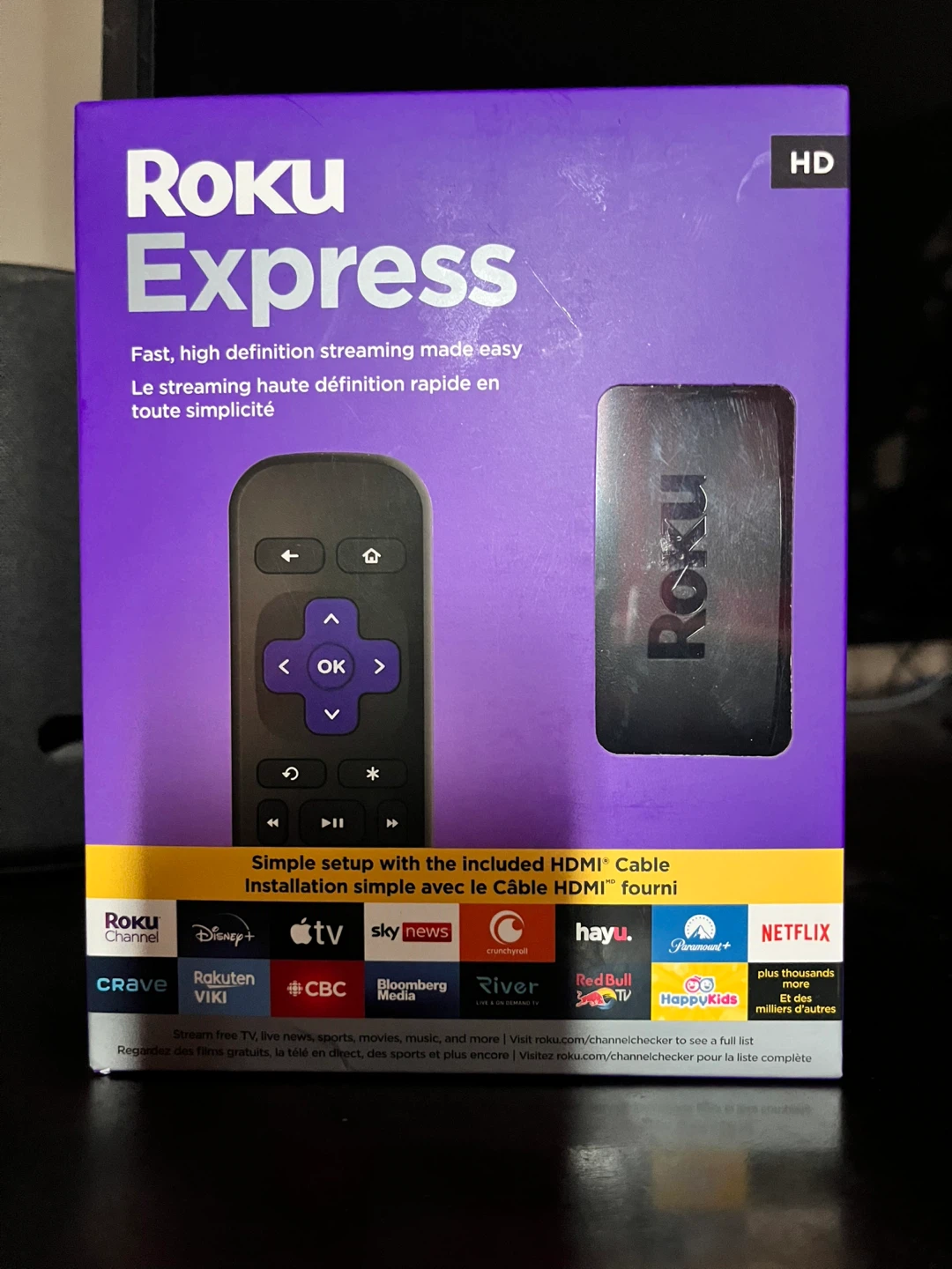 Roku Express HD Streaming Media Player - New in Box!