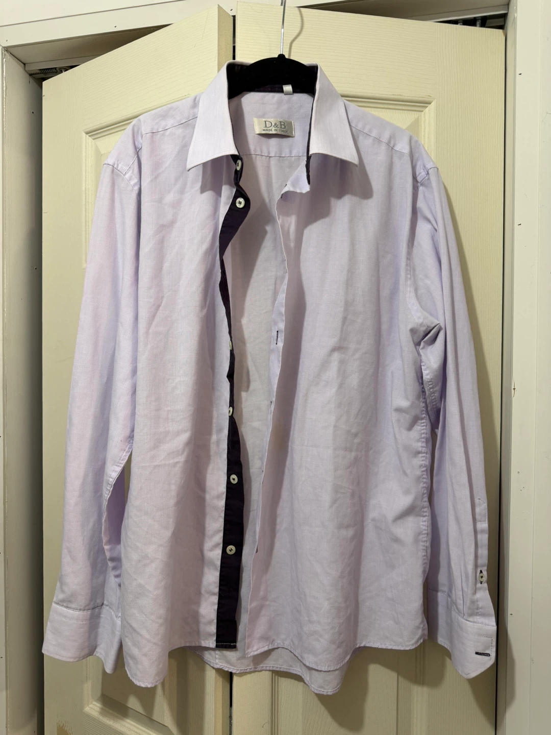 D&B Dress Shirt - Light Purple Size XL