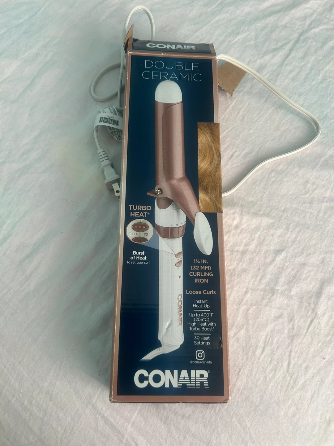 Brand New Conair Double Ceramic 1 1/4" Curling Iron 🥕🥕