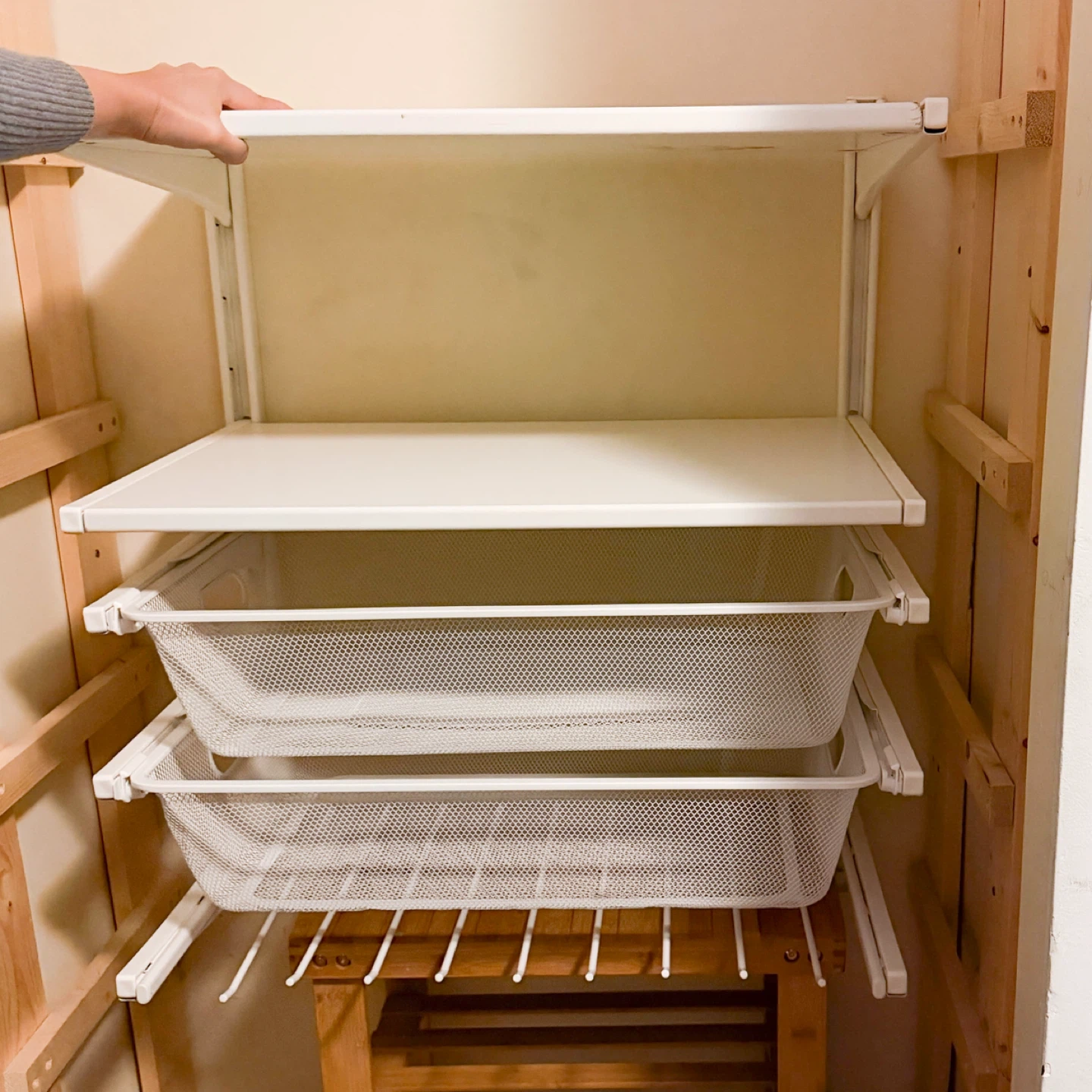IKEA Algot White Shelving Unit