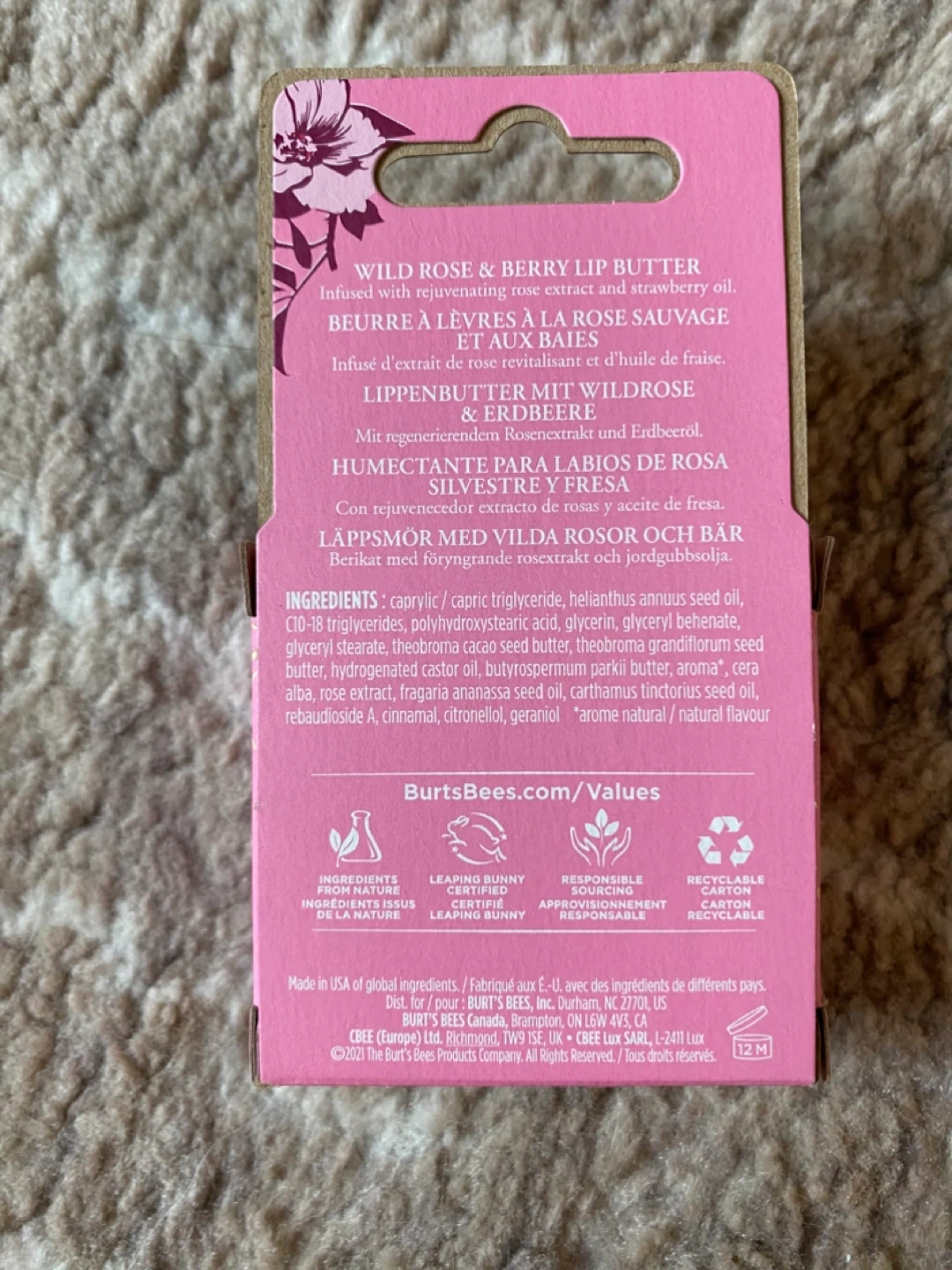 Burt's Bees Wild Rose & Berry Lip Butter - photo 2