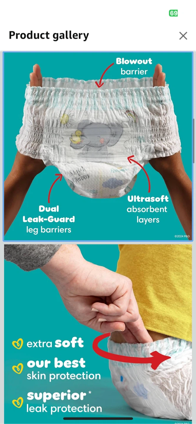 Pampers Swaddlers 360 Diapers - Size 4 (132 Count) - photo 2