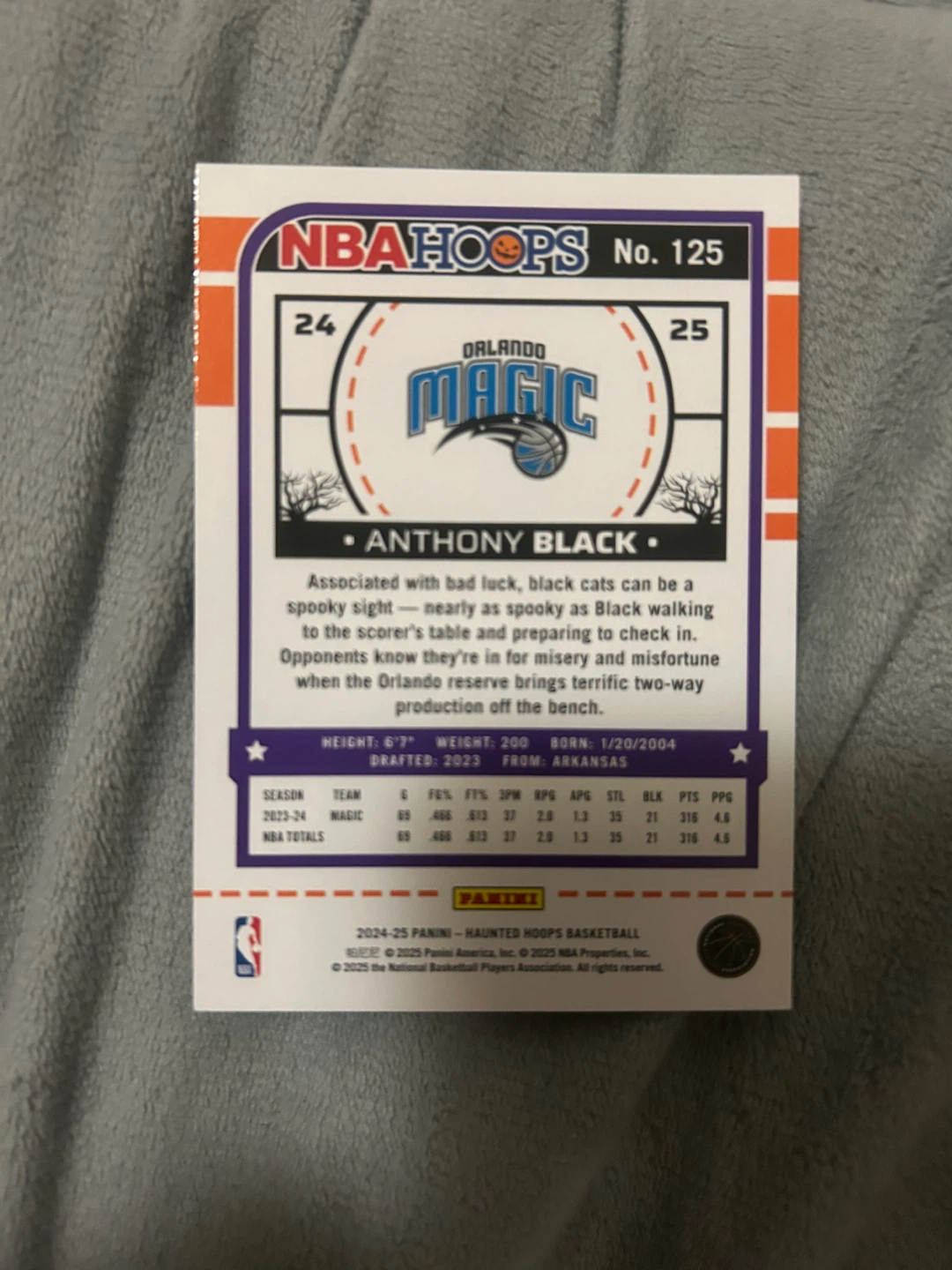 Anthony Black 2024-25 NBA Hoops Basketball Card - photo 2