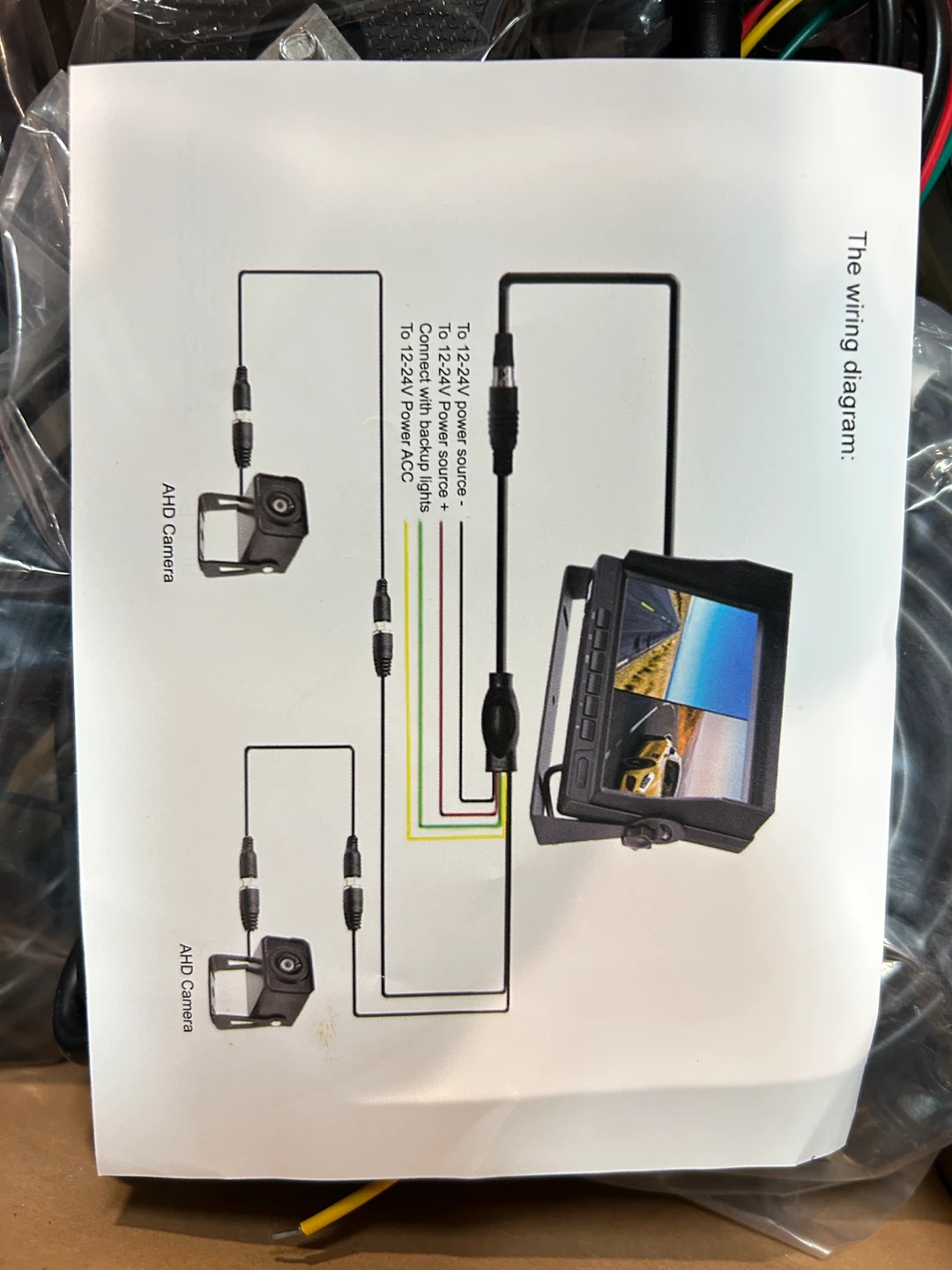 7 inch LCD Car Backup Camera Kit - photo 4