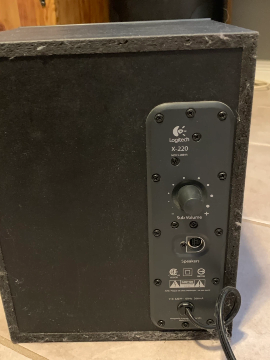 PRICE DROP Logitech X-220 Subwoofer - photo 2