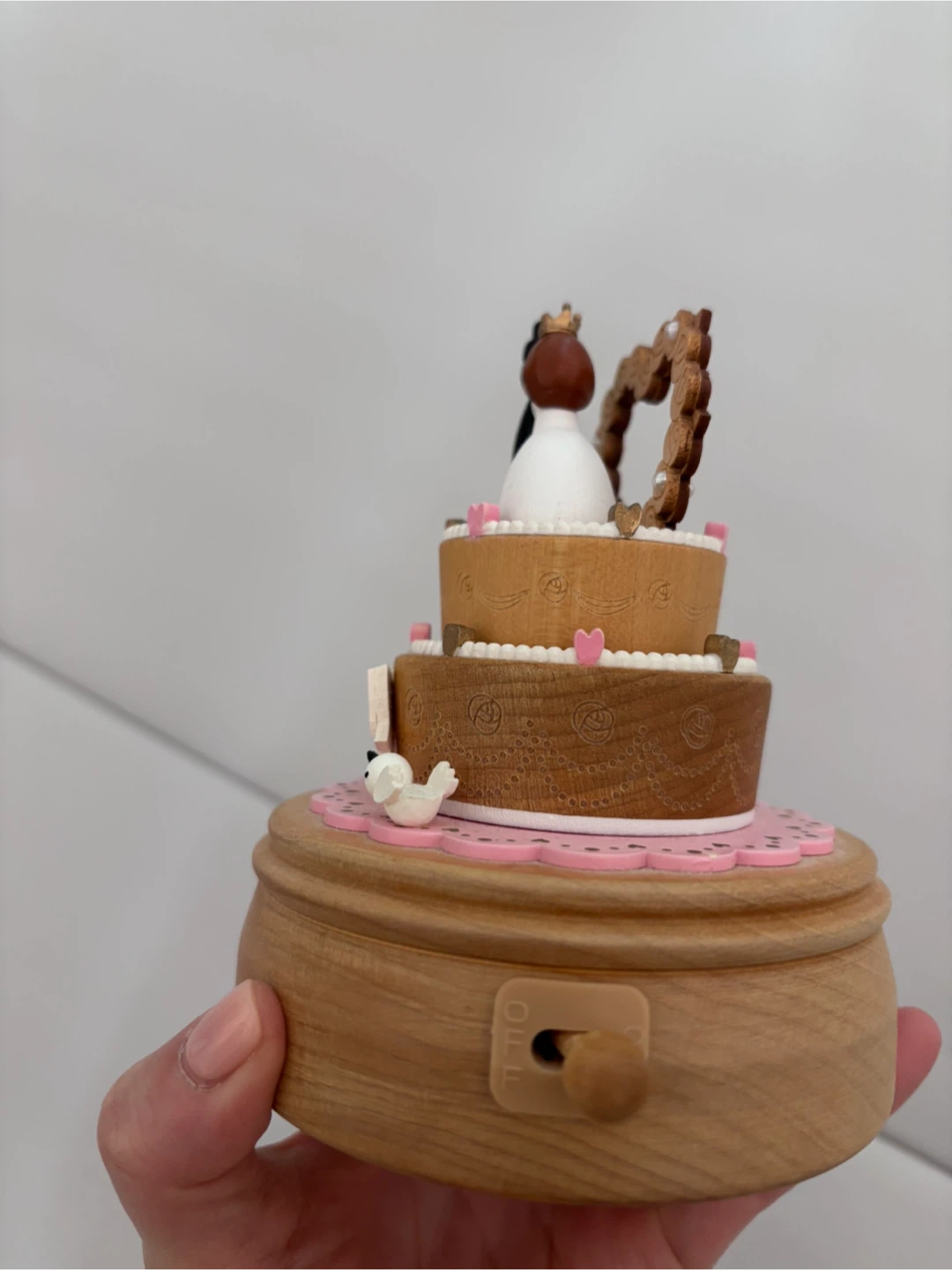 🥕Papyrus Wedding Cake Bride and Groom Music Box - photo 2