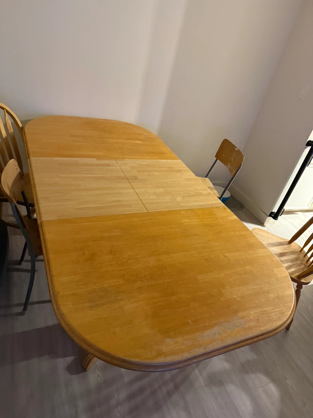Solid oak Dining Table with 3 Chairs - photo 3