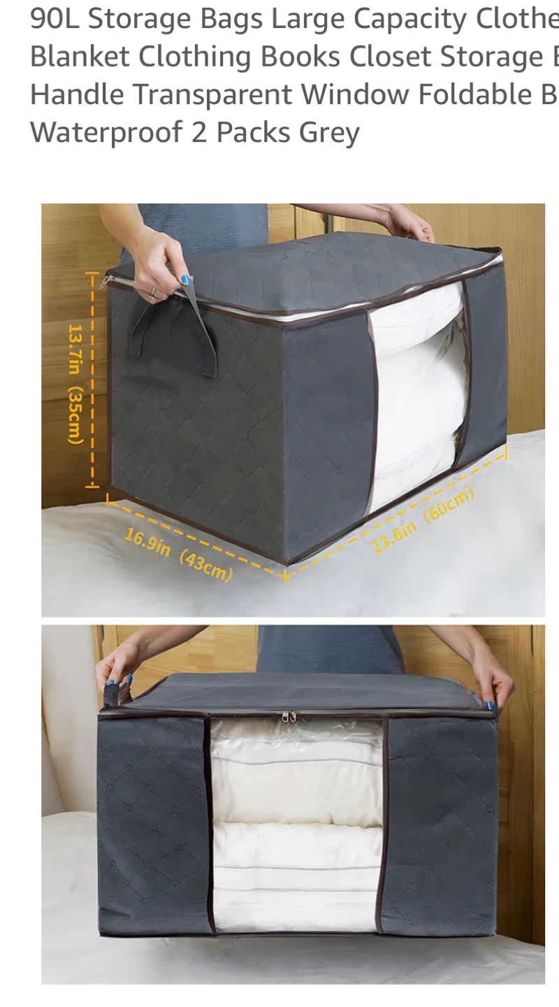 Grey Storage Bags 20 available $3 each