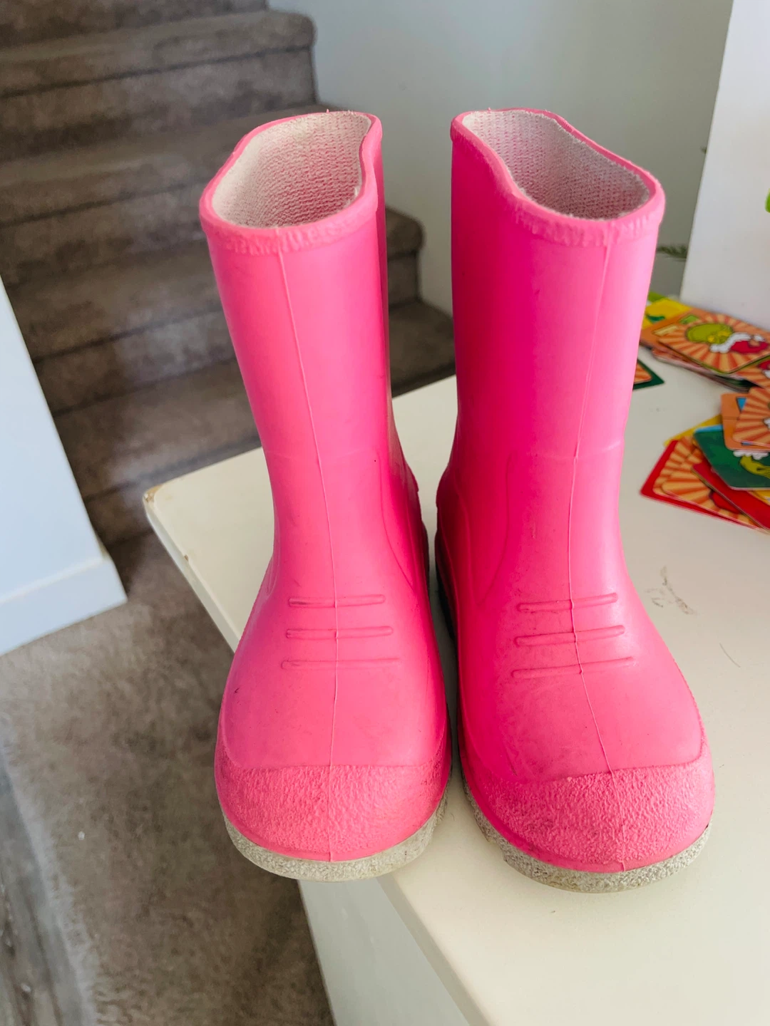 Pink Rain Boots - Size 6