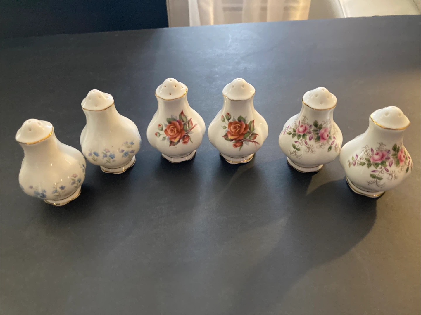 Vintage Floral Salt & Pepper Shakers