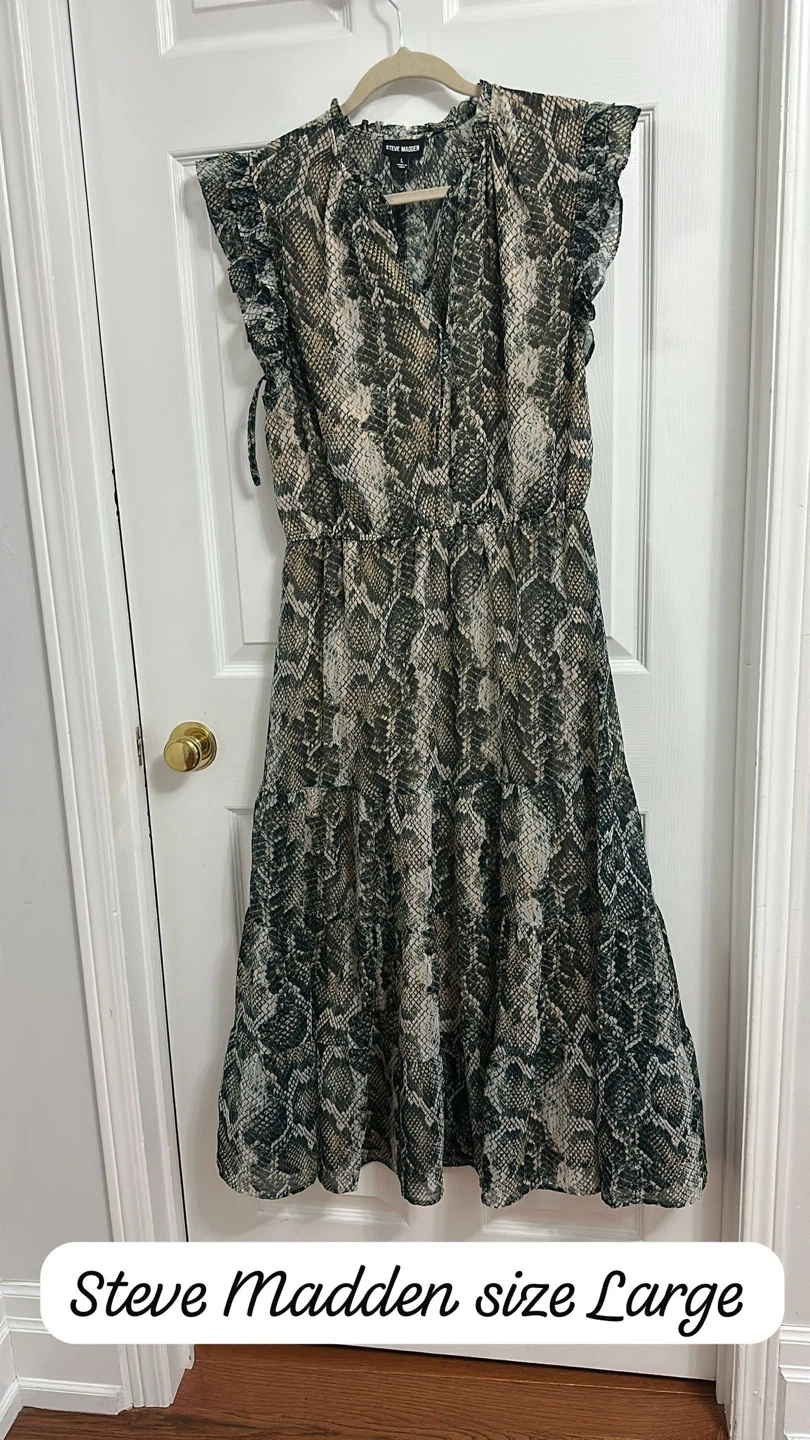 Steve Madden Snakeskin Dress - Size Large