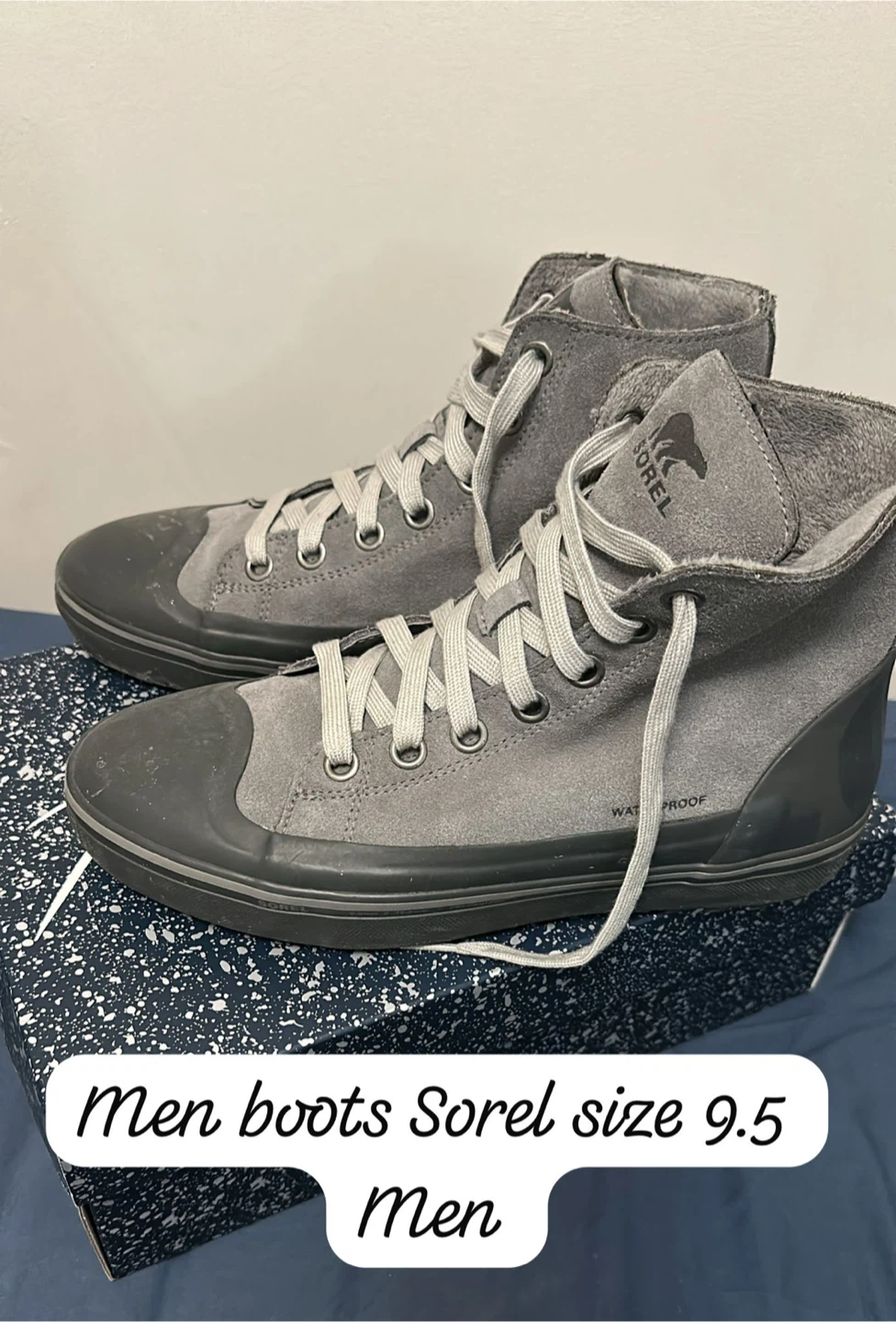 Sorel Men's Grey Boots - Size 9.5