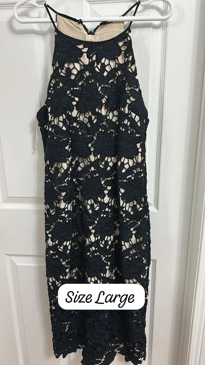 Black Lace Dress - Size Large