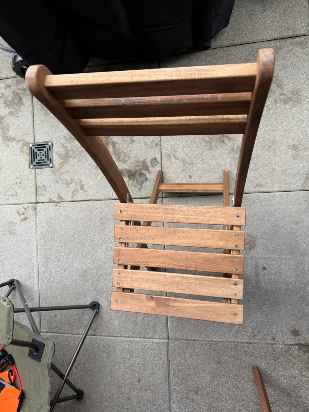 IKEA Askholmen Chair - Outdoor, Foldable, Dark Brown - photo 3