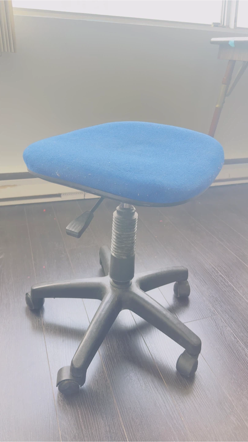 Blue Adjustable Stool
