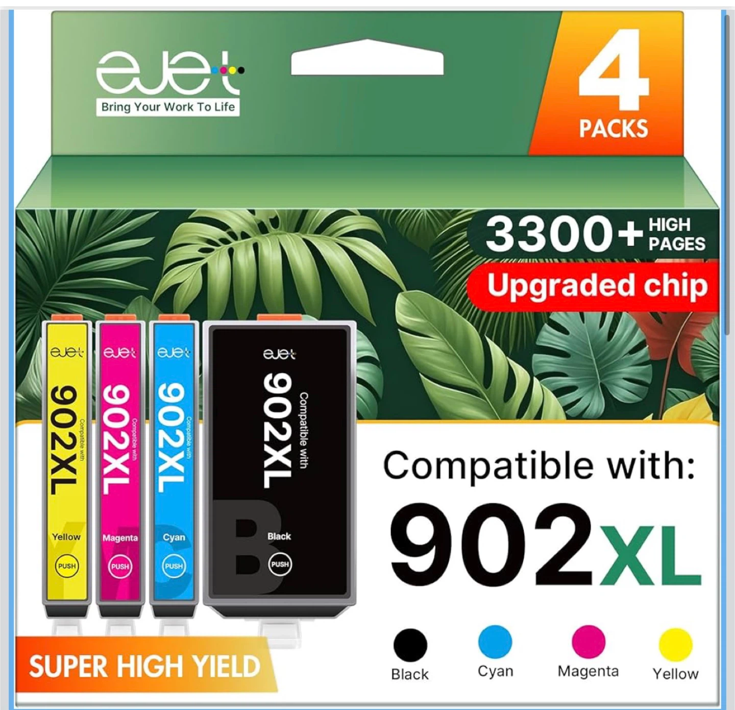 902XL Ink Cartridge 4-Pack