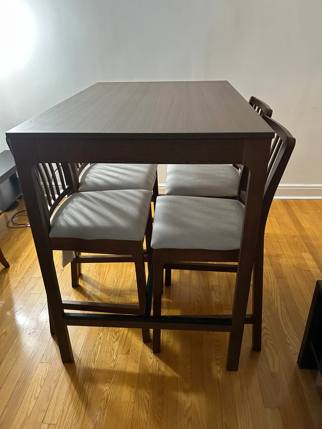 Counter Height Dining Table with 4 Chairs - Brown - photo 2