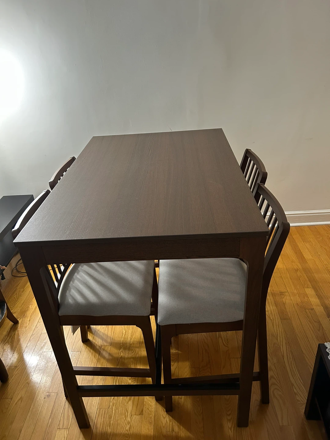 Counter Height Dining Table with 4 Chairs - Brown - photo 3