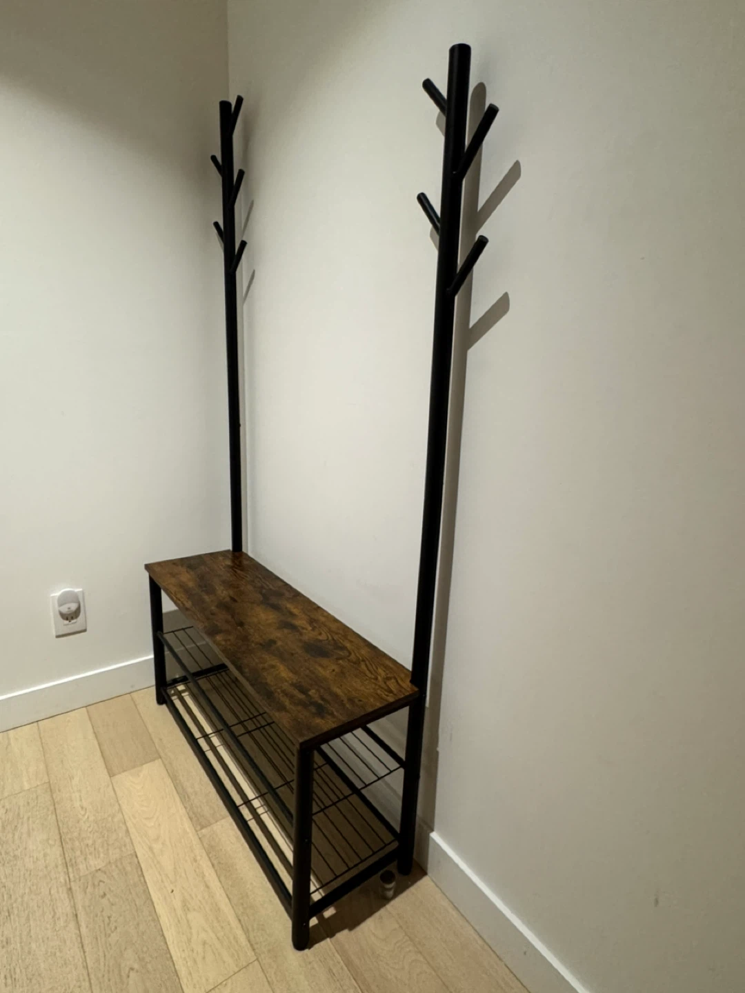 Hall Tree with Bench & Shoe Storage - photo 3