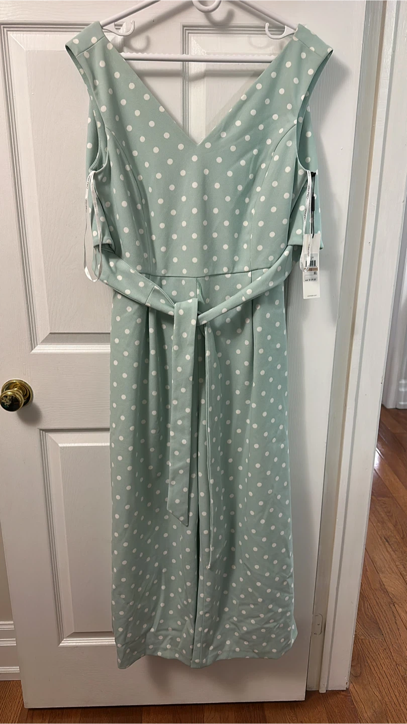 Calvin Klein Polka Dot Jumpsuit - Size 12 - photo 2