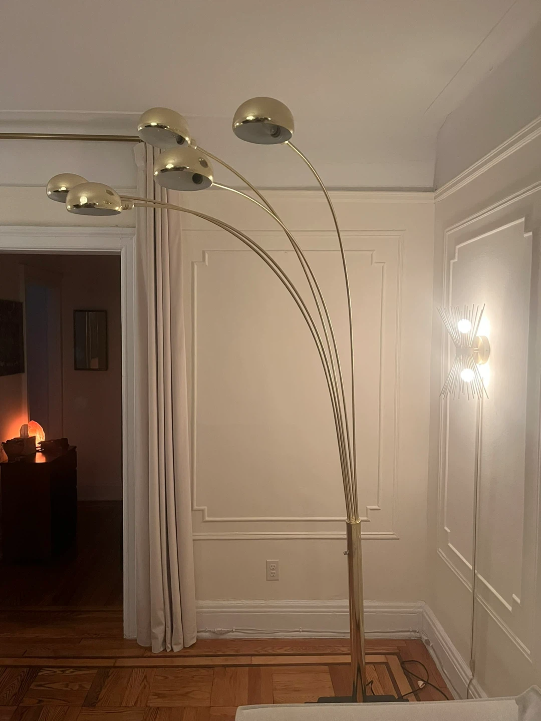 Gold Arc Floor Lamp