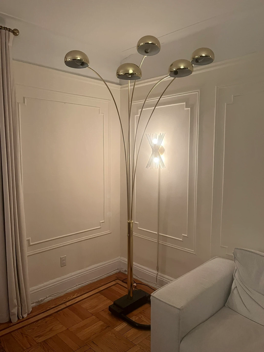 Gold Arc Floor Lamp - photo 2