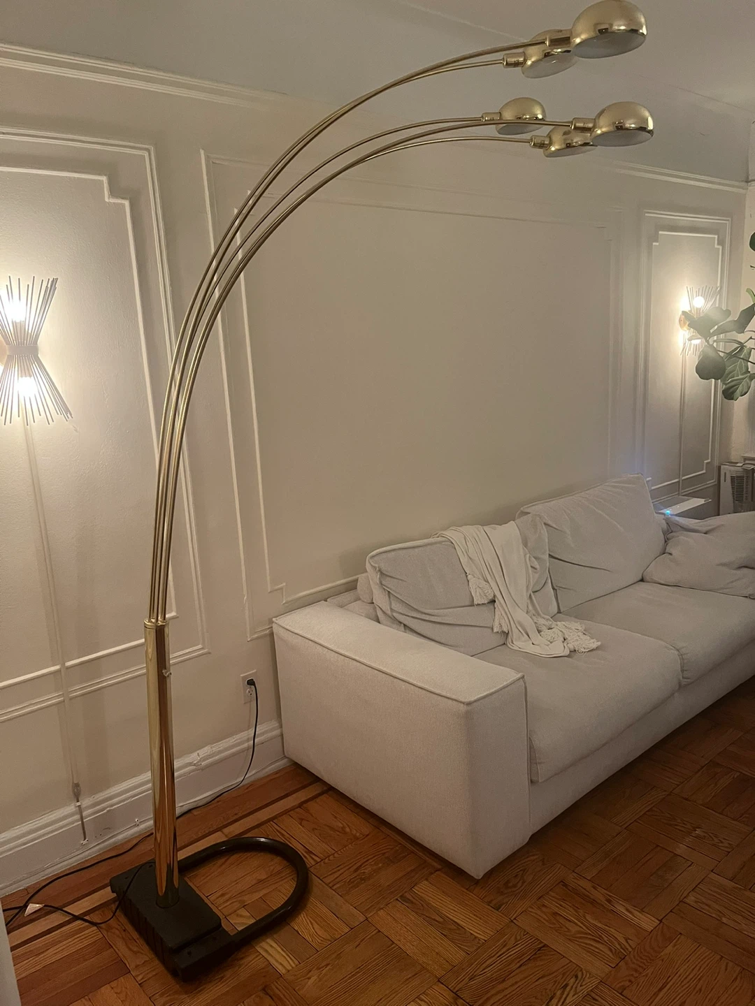Gold Arc Floor Lamp - photo 3