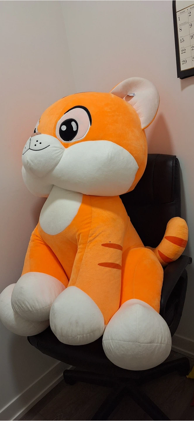 Giant Orange Plush Cat - photo 2