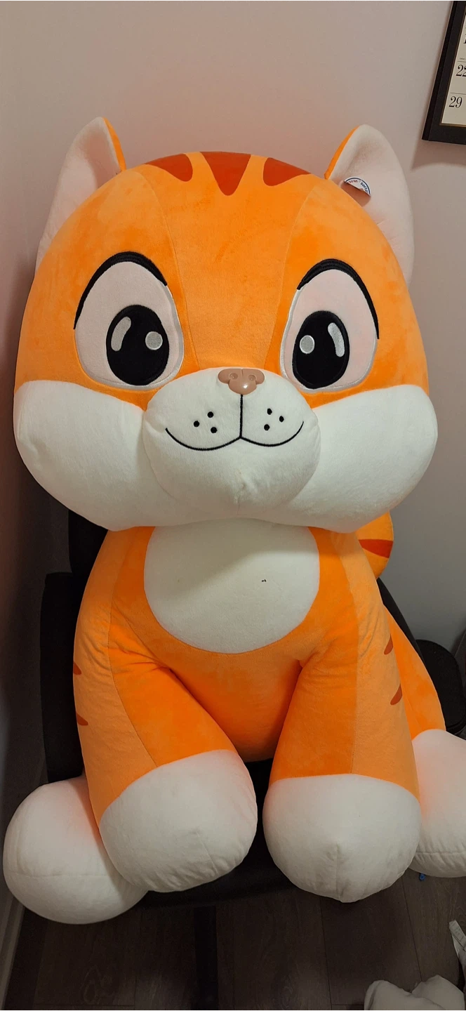 Giant Orange Plush Cat - photo 3