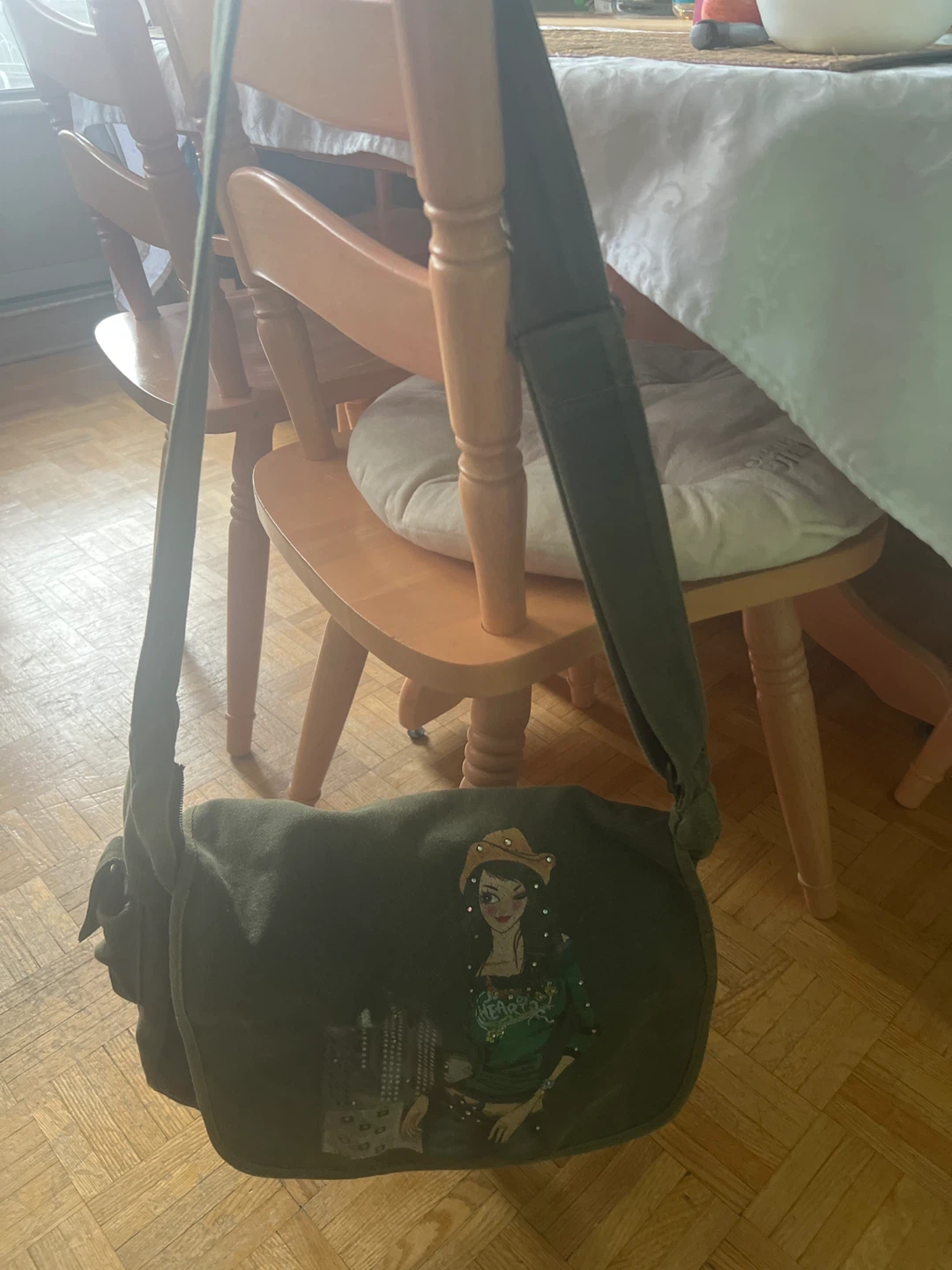 Nicci Olive Green Shoulder Bag - photo 2