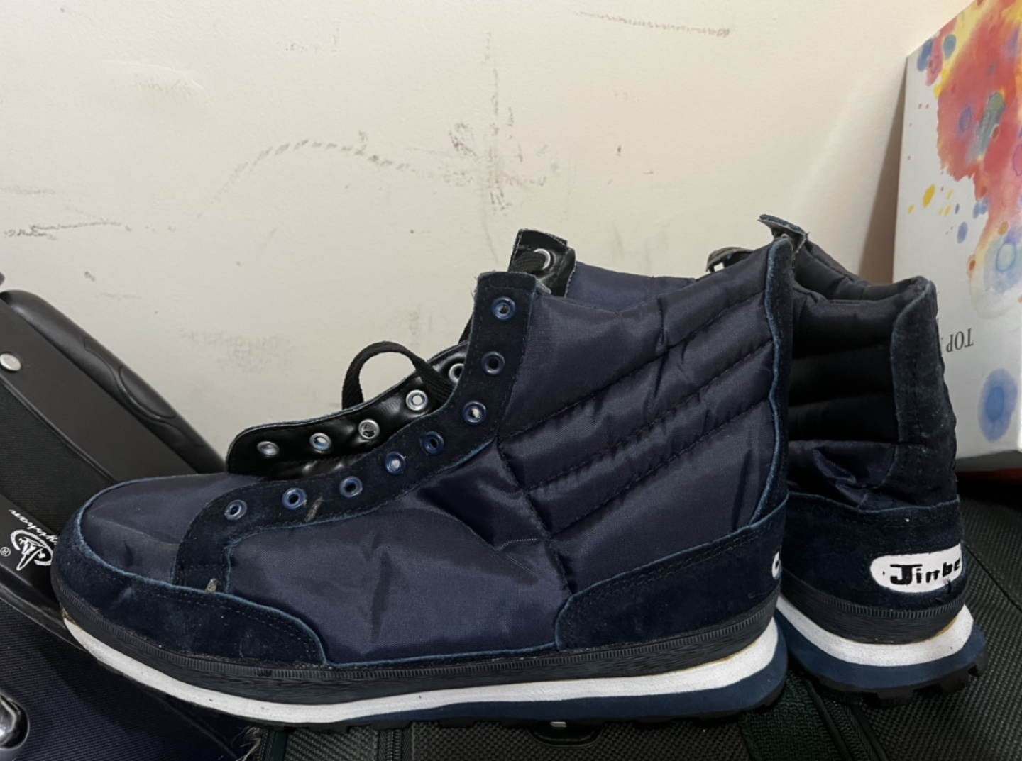 Brand New-Gold Cup Navy Blue Boots - Size 46 - photo 3