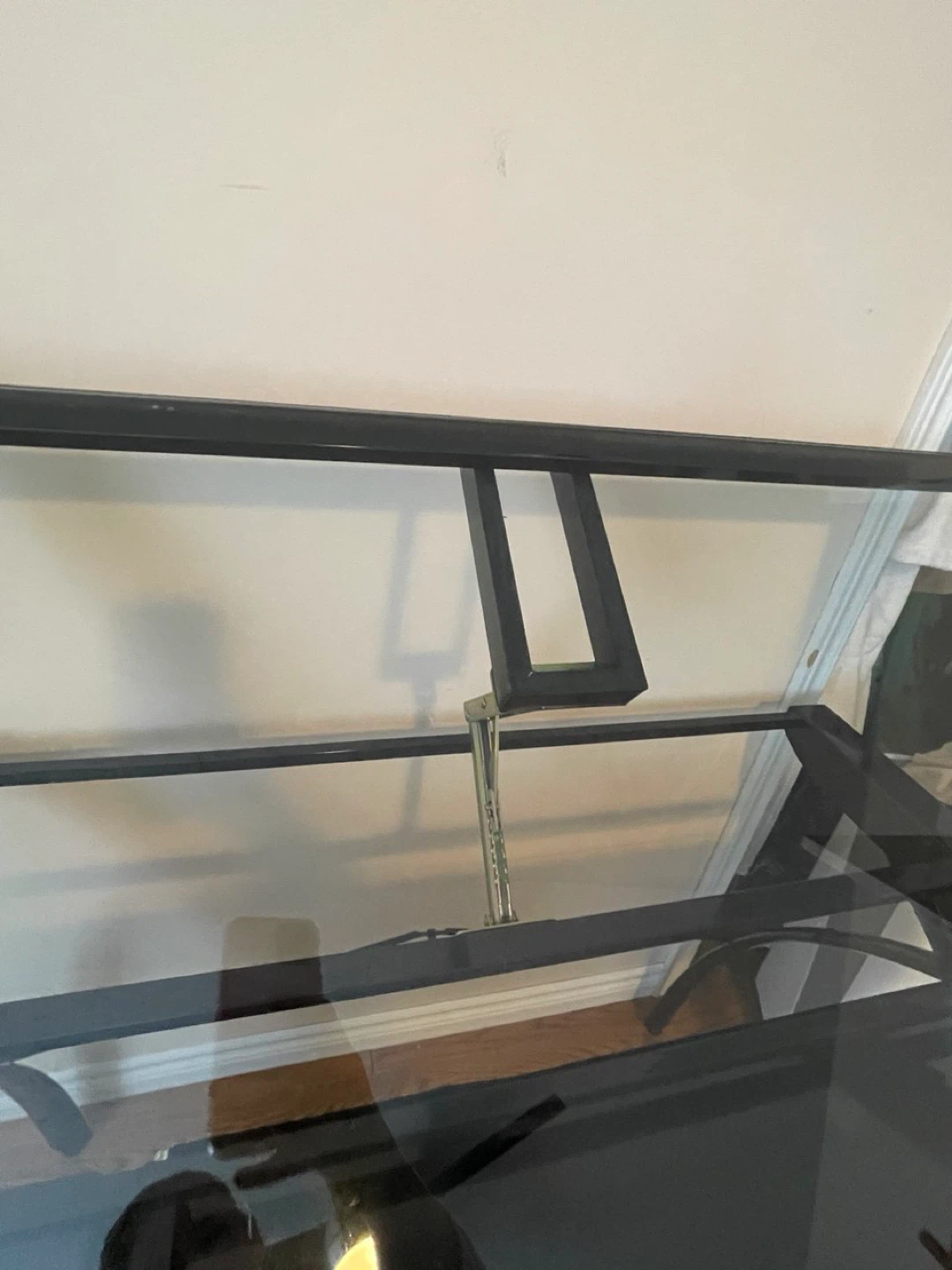 Studio Designs Black Glass Drafting Table - photo 4