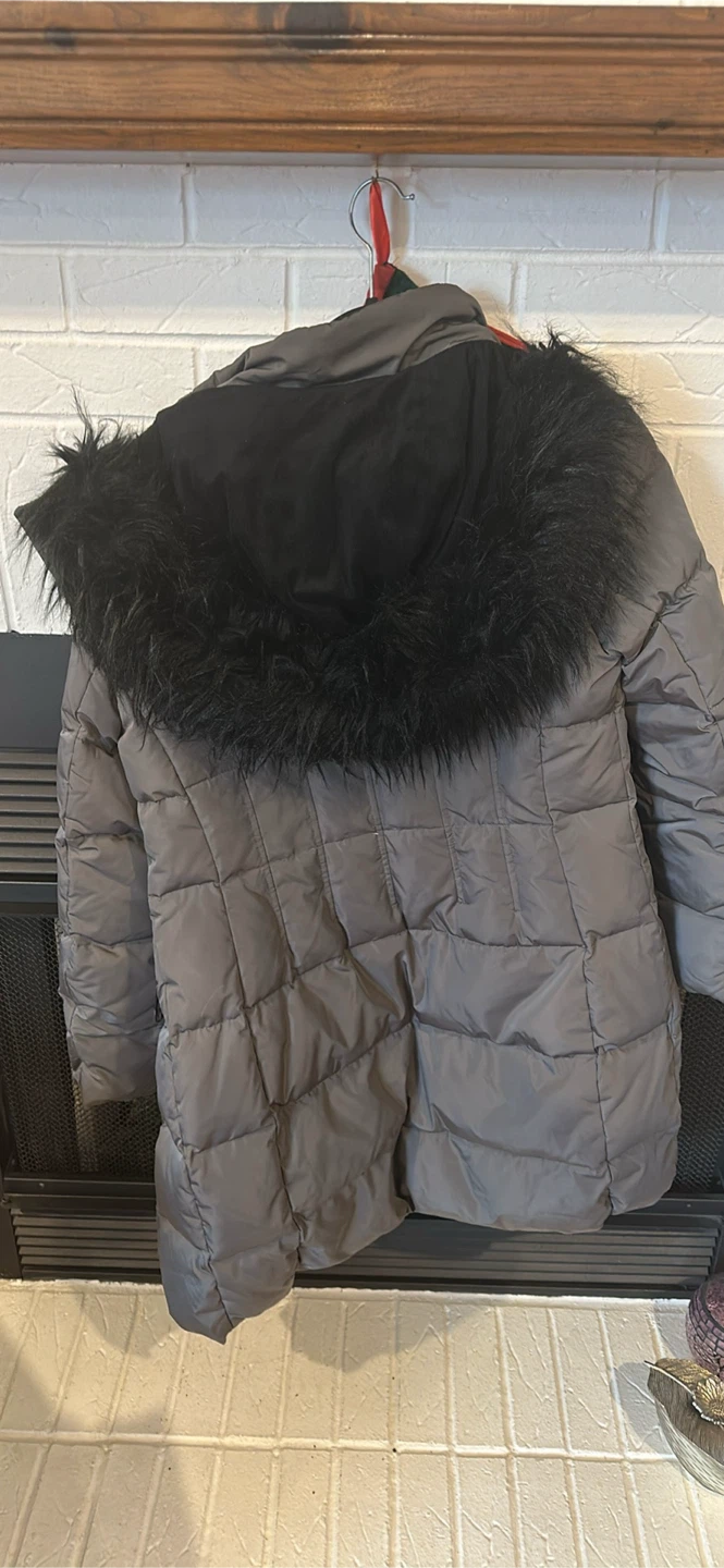 DKNY Grey Puffer Coat - photo 2