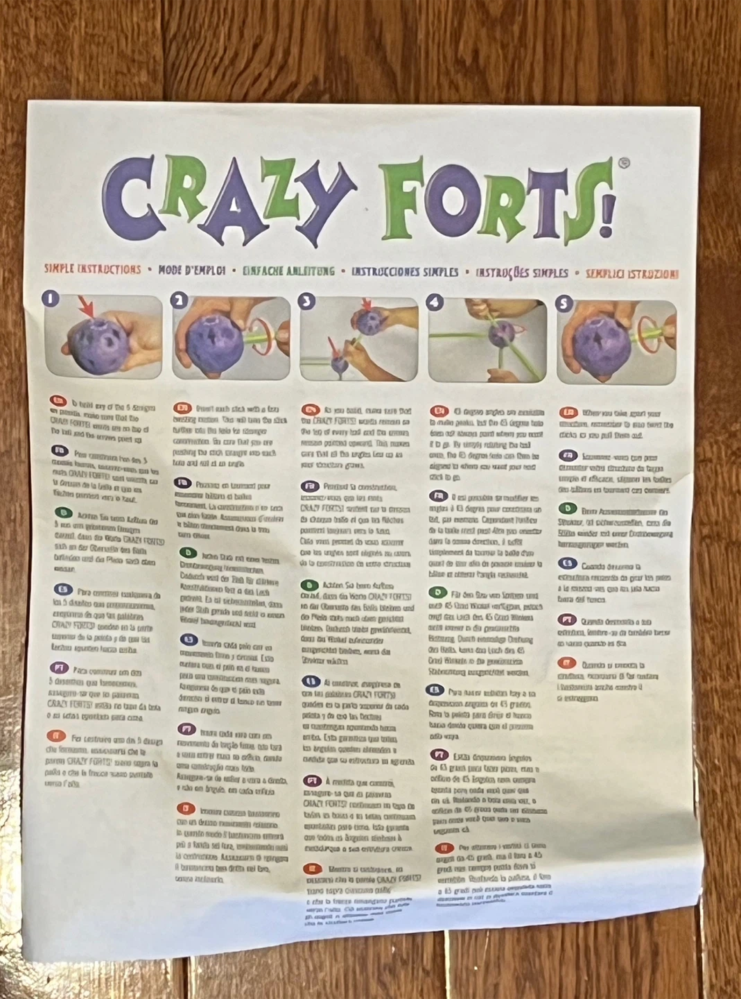 Crazy Forts, Purple, 69 Pieces - photo 2